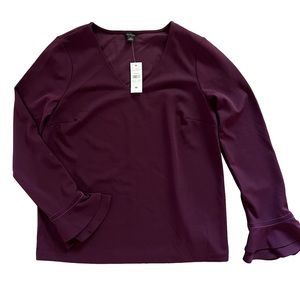 NWT Ann Taylor Long Sleeve Blouse sz M